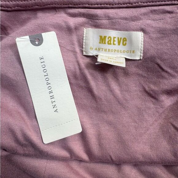 NEW Anthropologie Maeve Jacquard Pink Winter Dress Pockets Adjustable Size S (M) - Picture 12 of 14